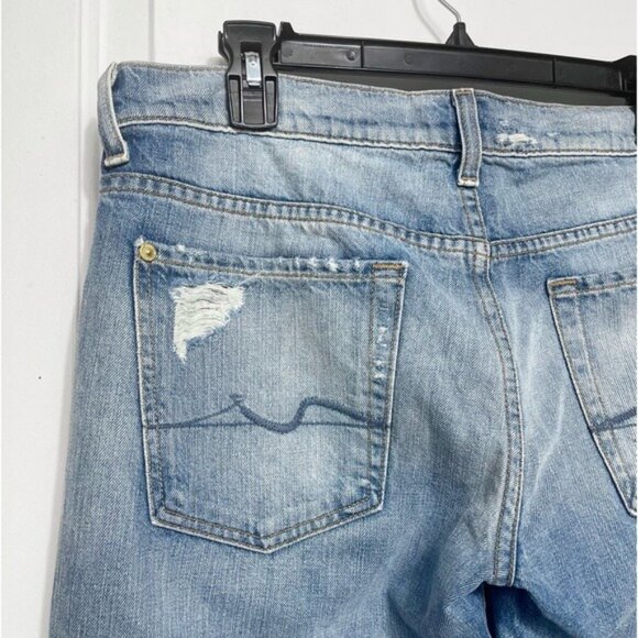 New 7FAM Josefina Jewel Skinny Boyfriend Jeans in Blue Size 28 - Picture 10 of 14